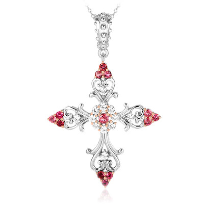 Pink Tourmaline Silver Necklace (Dallas Prince Designs)