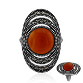 Red Agate Silver Ring (Annette classic)