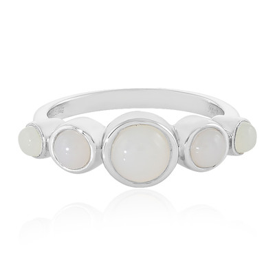 White Opal Silver Ring (MONOSONO COLLECTION)