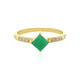 Zambian Emerald Silver Ring