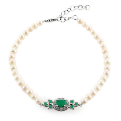 Socoto Emerald Silver Bracelet