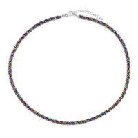 Mystic Hematite Silver Necklace