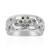 I2 (J) Diamond Silver Ring (Annette classic)