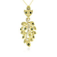 Yellow Tourmaline Silver Necklace