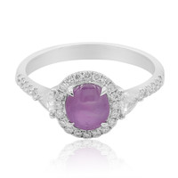 18K Pink Star Sapphire Gold Ring (CIRARI)