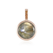 Copper Maniry Labradorite Silver Pendant (KM by Juwelo)