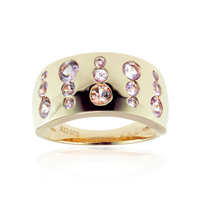 9K Pink Sapphire Gold Ring (de Melo)