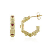 9K Ruby Gold Earrings (Ornaments by de Melo)