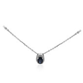 10K Ceylon Blue Sapphire Gold Necklace