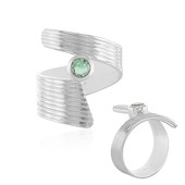 Ethiopian Emerald Silver Ring (de Melo)