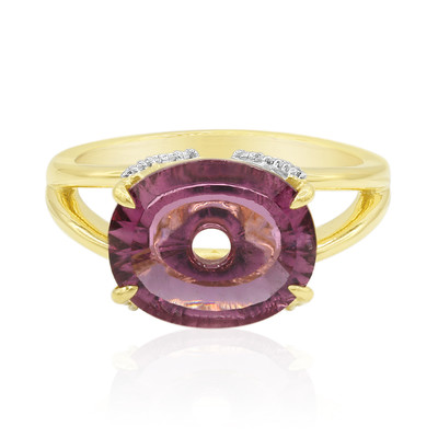 14K Purple Tourmaline Gold Ring (Glenn Lehrer)