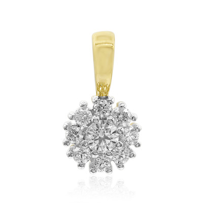 14K IF (D) Diamond Gold Pendant (Annette)