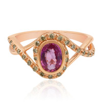 9K Pink Sapphire Gold Ring