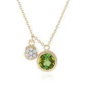9K Green Tourmaline Gold Necklace