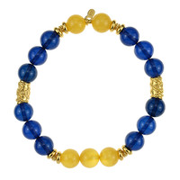 Colombian blue Amber Silver Bracelet