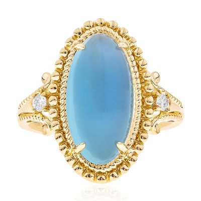 14K Blue Moonstone Gold Ring (CIRARI)