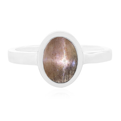 Cat´s Eye Sunstone Silver Ring