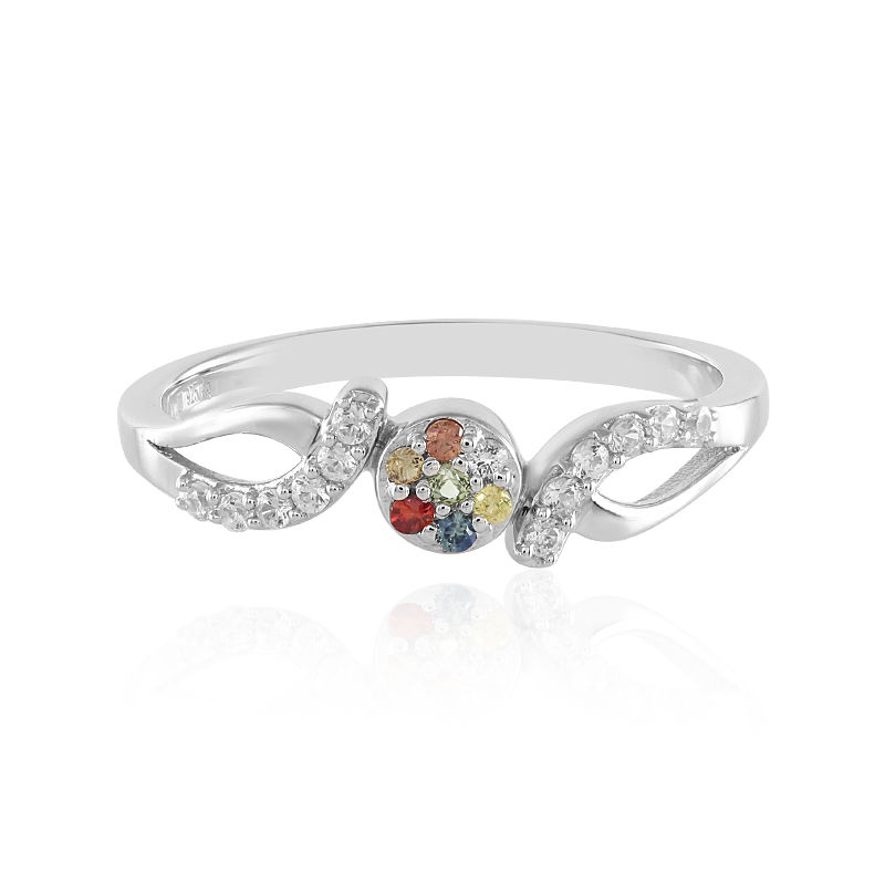 Rodium Silver plated with Zircon stone Fancy Rings – Rubans