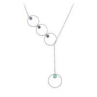 Sao Francisco Emerald Silver Necklace