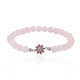 Rose Quartz Silver Bracelet
