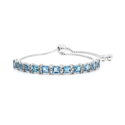 Swiss Blue Topaz Silver Bracelet