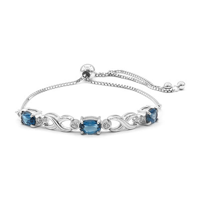 London Blue Topaz Silver Bracelet