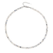 Dumortierite Quartz Silver Necklace