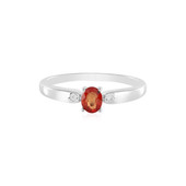 Padparadscha Sapphire Silver Ring