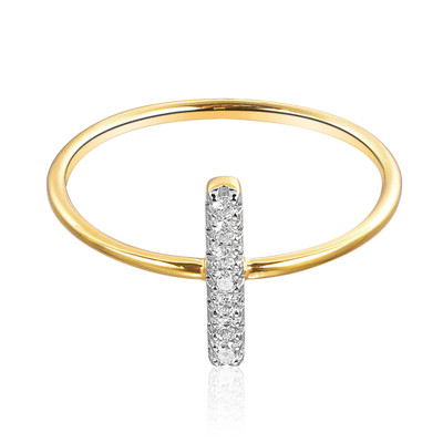 9K I3 (I) Diamond Gold Ring