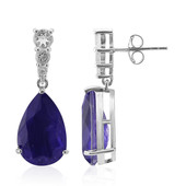 Purple quartz Silver Earrings