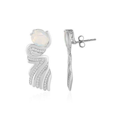Welo Opal Silver Earrings (SAELOCANA)