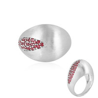 Noble Red Spinel Silver Ring (de Melo)