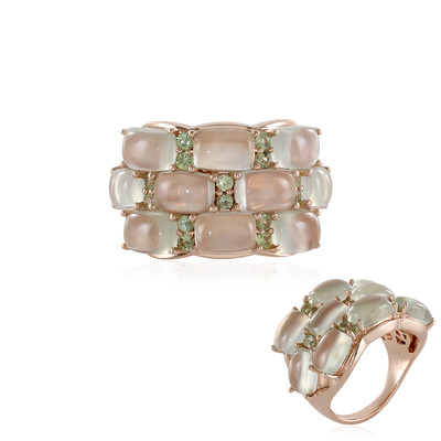 Diane – Chalcedony, Peridot & Pearl Ring | Love My Pearls