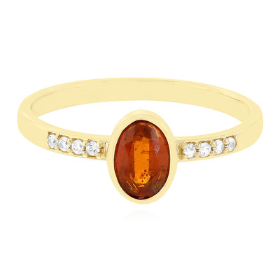9K Tanzanian Orange Kyanite Gold Ring