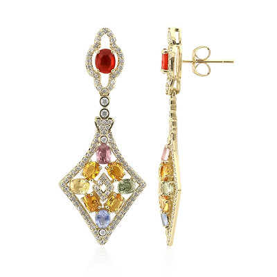 9K Ruby Gold Earrings (Adela Gold)