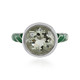 Green Amethyst Silver Ring (MONOSONO COLLECTION)