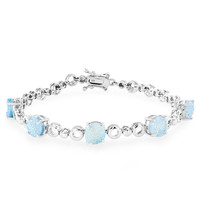 Neptune Glitter Quartz Silver Bracelet