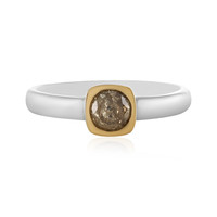 18K I3 Brown Diamond Gold Ring