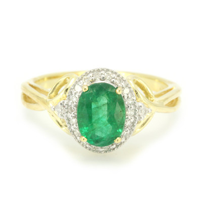 Nova Era Emerald Silver Ring
