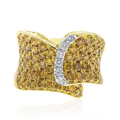 14K SI Orange Diamond Gold Ring (CIRARI)