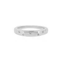 I2 (I) Diamond Silver Ring