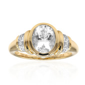9K Herkimer Diamond Quartz Gold Ring (Amanda Adkins)