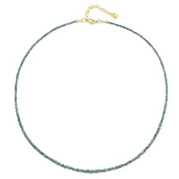 Blue Diamond Silver Necklace