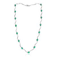 18K AAA Zambian Emerald Gold Necklace (CIRARI)