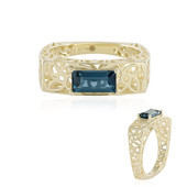 9K London Blue Topaz Gold Ring (Ornaments by de Melo)