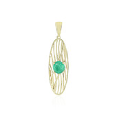 9K Zambian Emerald Gold Pendant (Ornaments by de Melo)