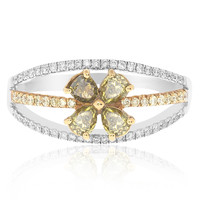 18K SI2 Fancy Diamond Gold Ring (CIRARI)