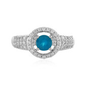 Neon Blue Apatite Silver Ring