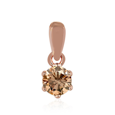 9K VS1 Argyle Rose De France Diamond Gold Pendant (Annette)