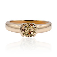 18K VS1 Argyle Rose De France Diamond Gold Ring